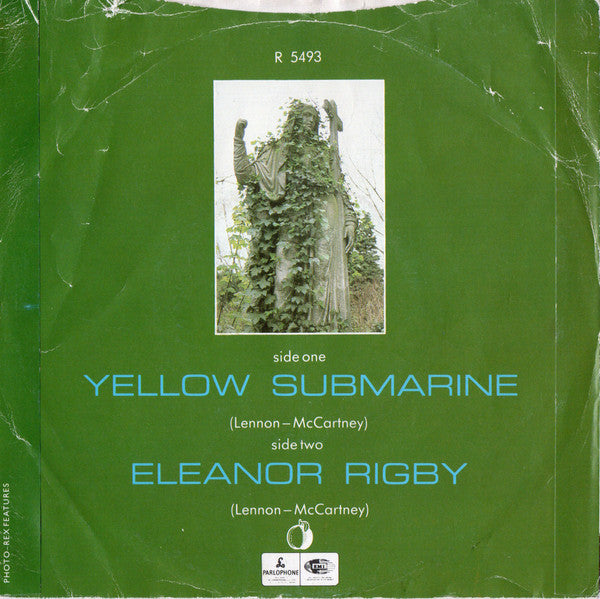 The Beatles : Yellow Submarine / Eleanor Rigby (7", Single, Mono, RE, Sol)