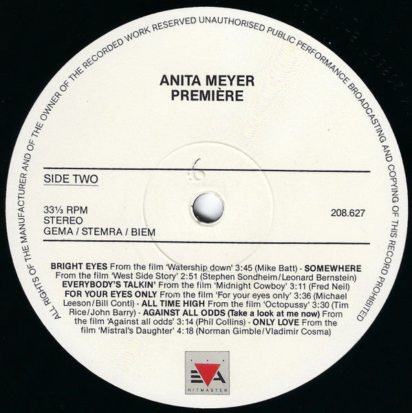 Anita Meyer : Première (LP, Album)