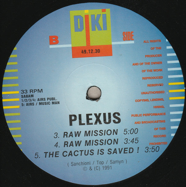 Plexus : Raw Mission (12")
