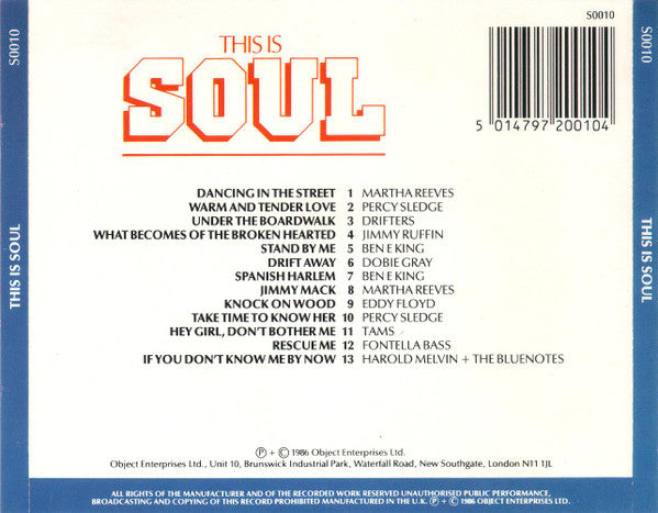 Various : This Is Soul (The Collection) (CD, Comp)