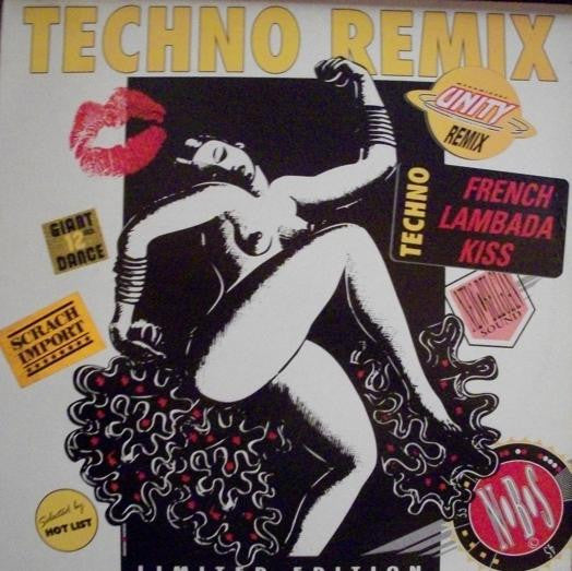 Lips-Kiss : French Lambada Kiss (Techno Remix) (12", Maxi, Ltd)