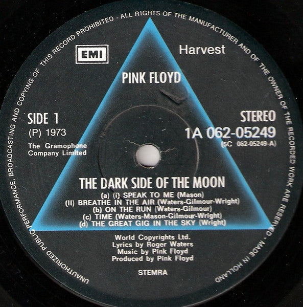 Pink Floyd : The Dark Side Of The Moon (LP, Album, RP, Gat)
