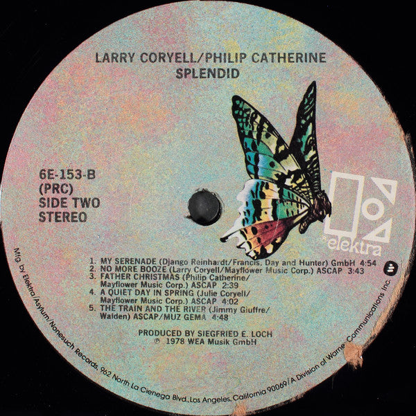 Larry Coryell / Philip Catherine : Splendid (LP, Album, PRC)