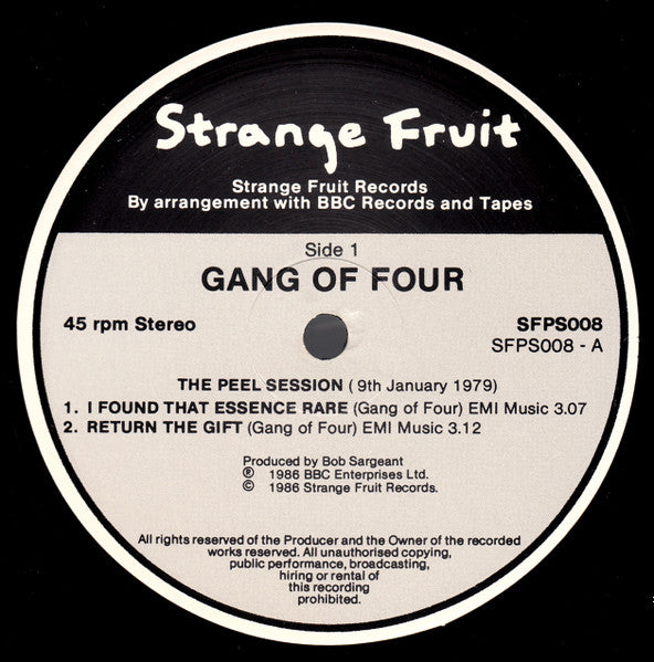 Gang Of Four : The Peel Sessions (12", EP)