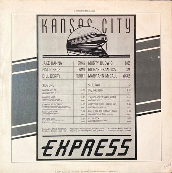 Jake Hanna : Jake Hanna's Kansas City Express (LP, Album)