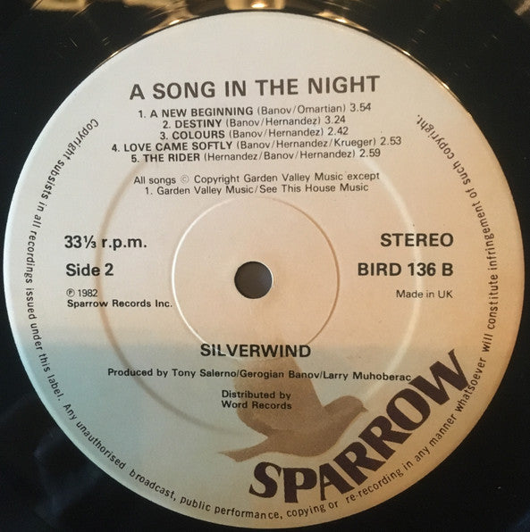Silverwind : A Song In The Night (LP, Album)