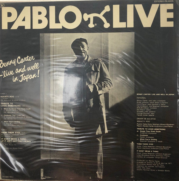 Benny Carter : Live And Well In Japan! (LP, Album)