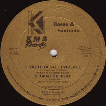 Reese & Santonio : Truth Of Self Evidence (12")