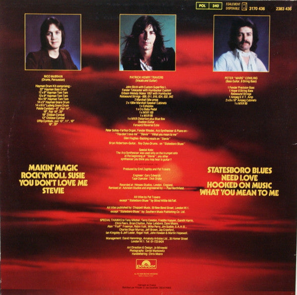 Pat Travers : Makin' Magic (LP, Album, RE)