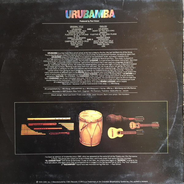 Urubamba : Urubamba (LP, Album)
