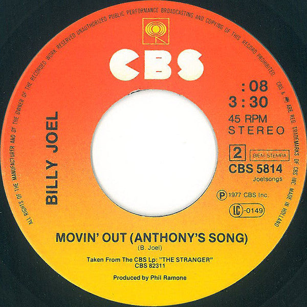 Billy Joel : She's Always A Woman (7", Single)