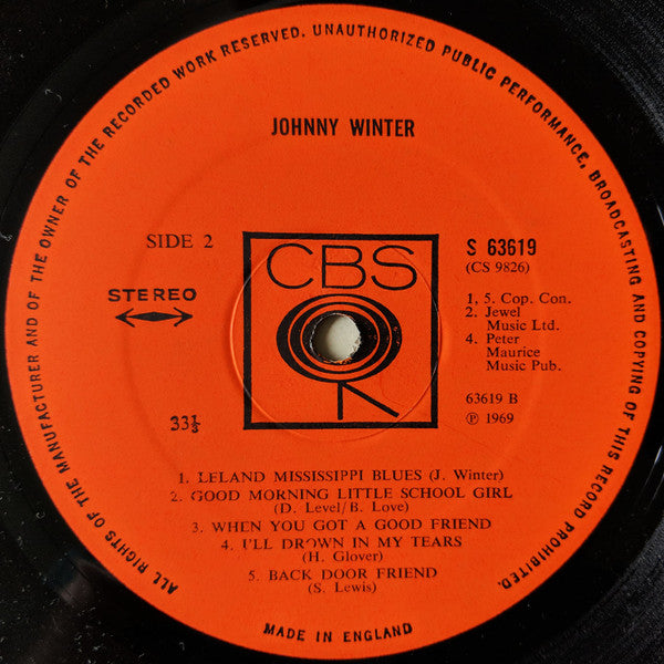 Johnny Winter : Johnny Winter (LP, Album)