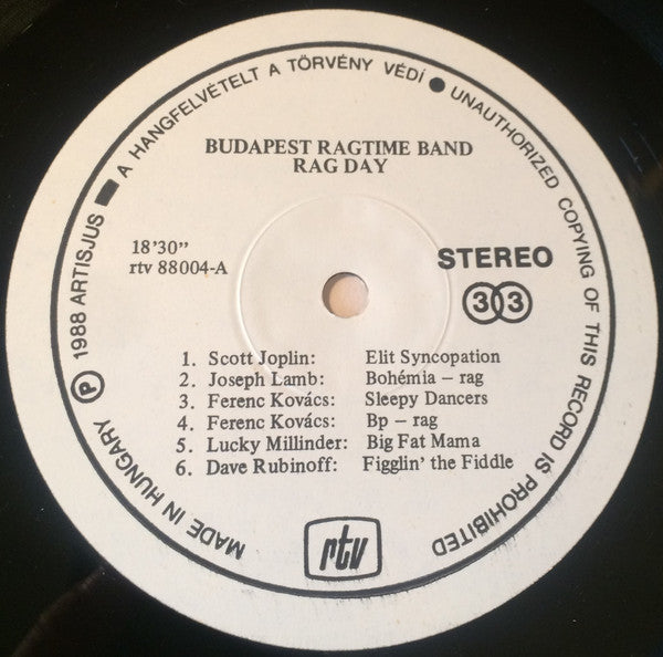 The Budapest Ragtime Band : Rag Day (LP, Album)