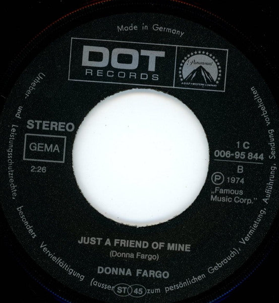 Donna Fargo : You Can't Be A Beacon (If Your Light Don't Shine) (7", Single)