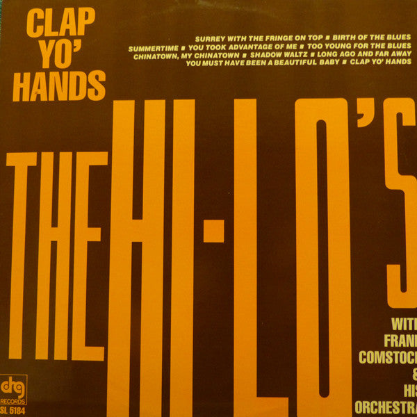 The Hi-Lo's With Frank Comstock And His Orchestra : Clap Yo' Hands (LP, Album, RE)