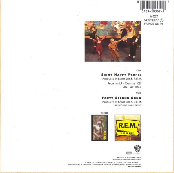R.E.M. : Shiny Happy People (7", Single, Sol)