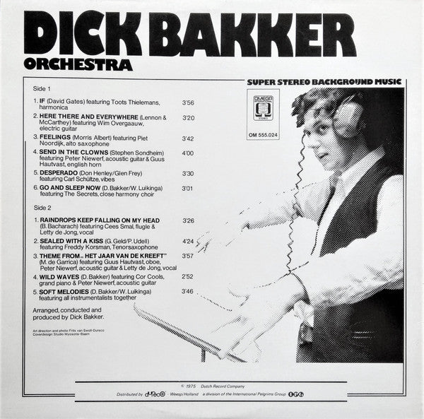 Dick Bakker Orchestra : Soft Melodies (LP, Album)