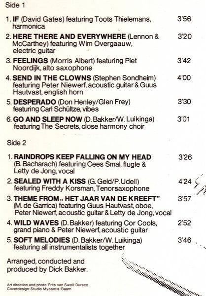 Dick Bakker Orchestra : Soft Melodies (LP, Album)