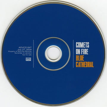 Comets On Fire : Blue Cathedral (CD, Album, Promo)