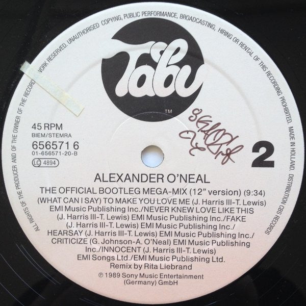 Alexander O'Neal : All True Man (12", Maxi)