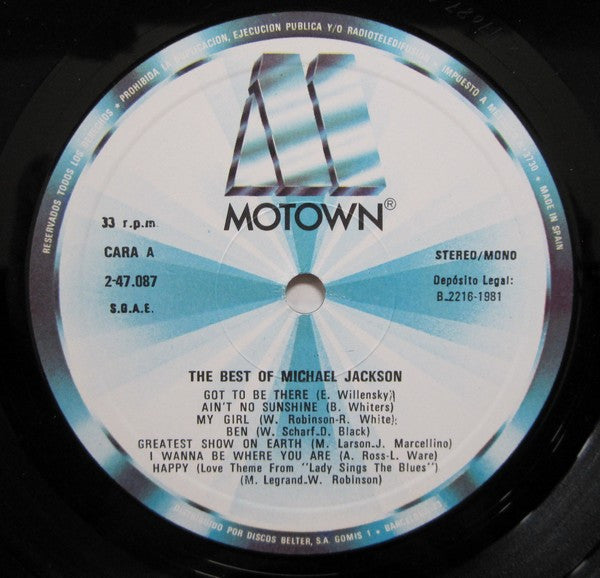 Michael Jackson : The Best Of Michael Jackson (LP, Comp, RE)