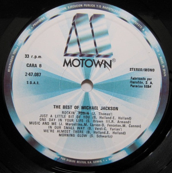 Michael Jackson : The Best Of Michael Jackson (LP, Comp, RE)
