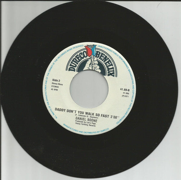 Daniel Boone : Beautiful Sunday  (7", Single)