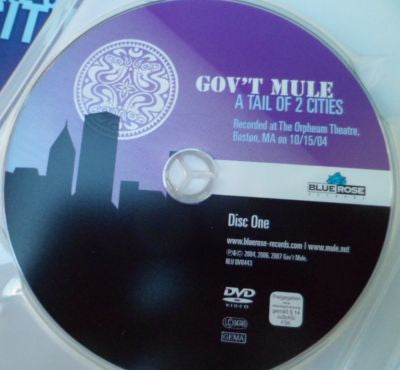 Gov't Mule : A Tail Of 2 Cities (2xDVD-V, Multichannel, PAL)