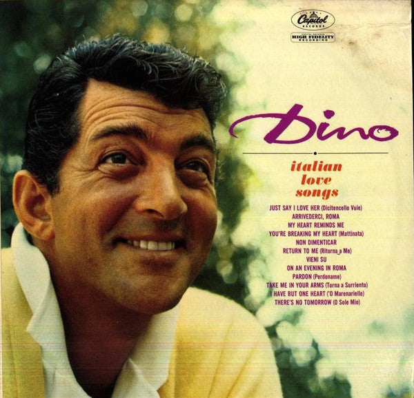 Dean Martin : Dino (Italian Love Songs) (LP, Album, RE)