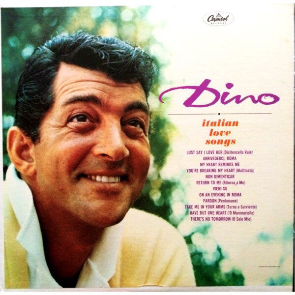 Dean Martin : Dino (Italian Love Songs) (LP, Album, RE)