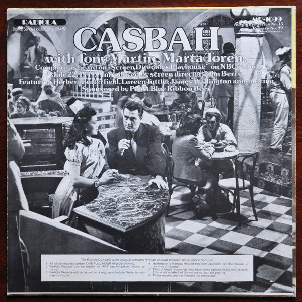Humphrey Bogart, Ingrid Bergman : Casablanca / Casbah (LP)