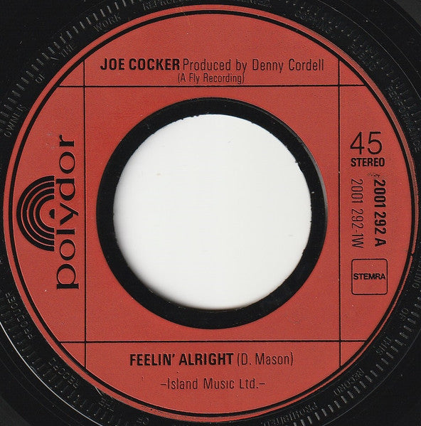 Joe Cocker : Feelin' Alright (7", Single)