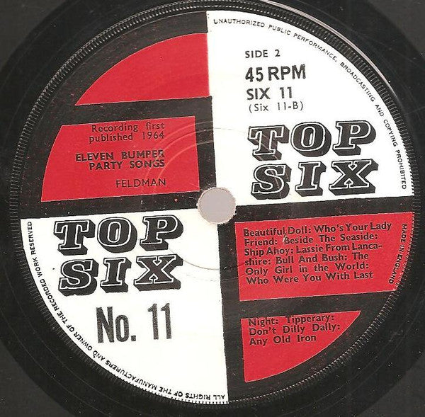 Unknown Artist : Top Six No. 11 (7")