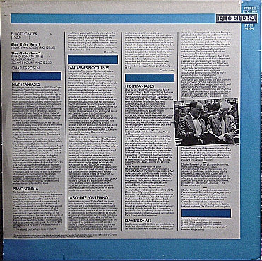 Elliott Carter, Charles Rosen : Night Fantasies - Piano Sonata (LP, Album)