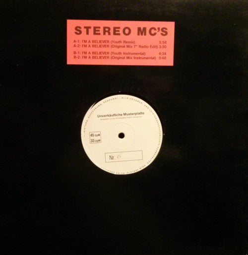 Stereo MC's : I'm A Believer (12", TP)