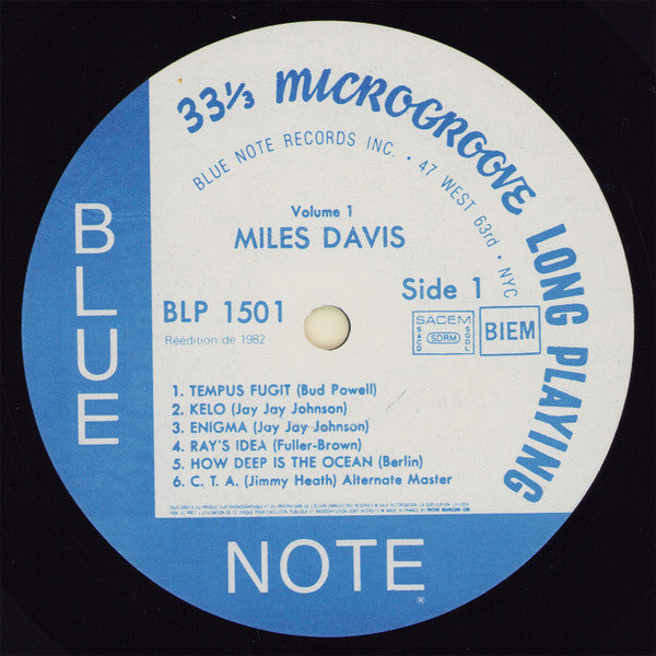 Miles Davis : Volume 1 (LP, Comp, Mono, RE, RM)