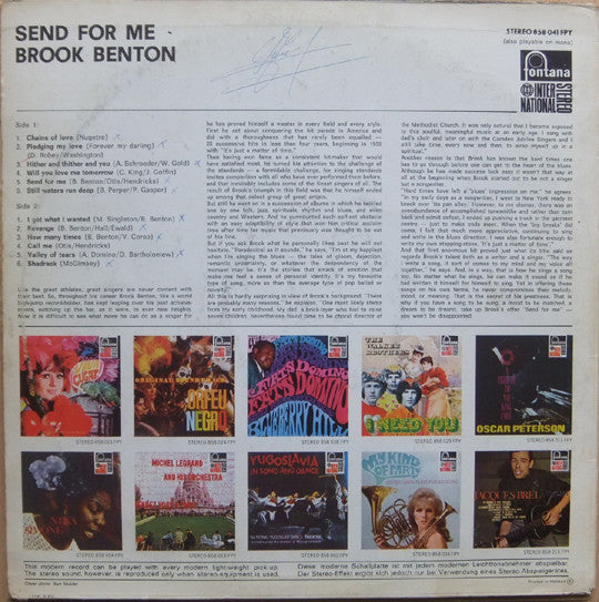 Brook Benton : Send For Me (LP, Comp)