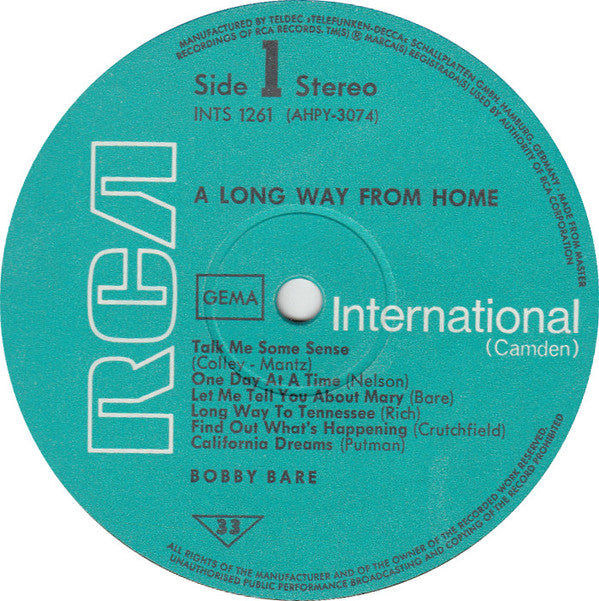 Bobby Bare : I'm A Long Way From Home (LP, Comp)