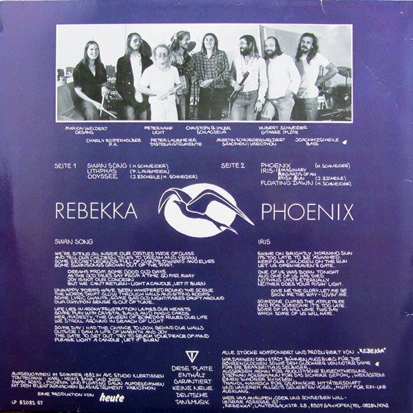 Rebekka (5) : Phoenix (LP, Album, Bla)