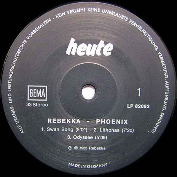 Rebekka (5) : Phoenix (LP, Album, Bla)