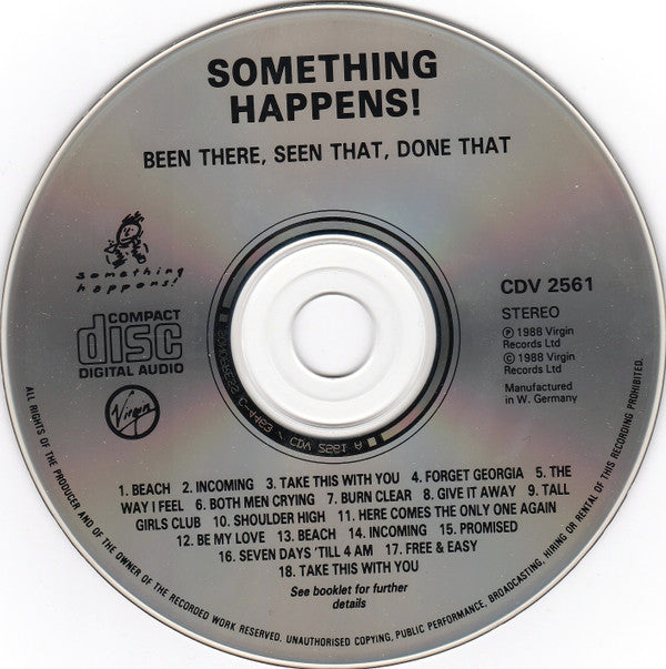 Something Happens : Been There, Seen That, Done That (CD, Album)