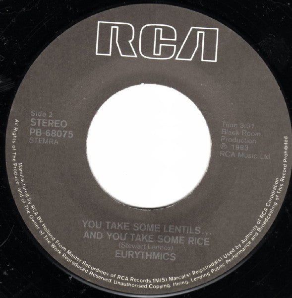 Eurythmics : Who's That Girl? (7", Single)