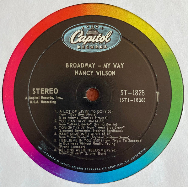Nancy Wilson : Broadway - My Way (LP)