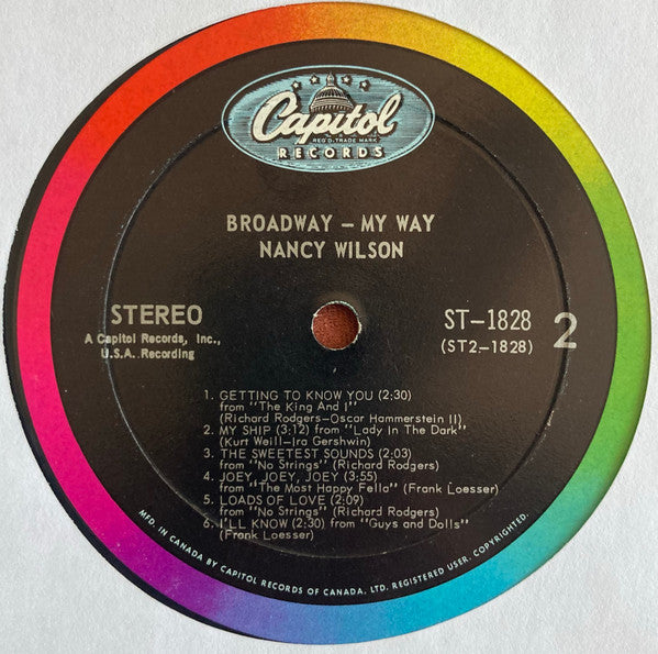 Nancy Wilson : Broadway - My Way (LP)
