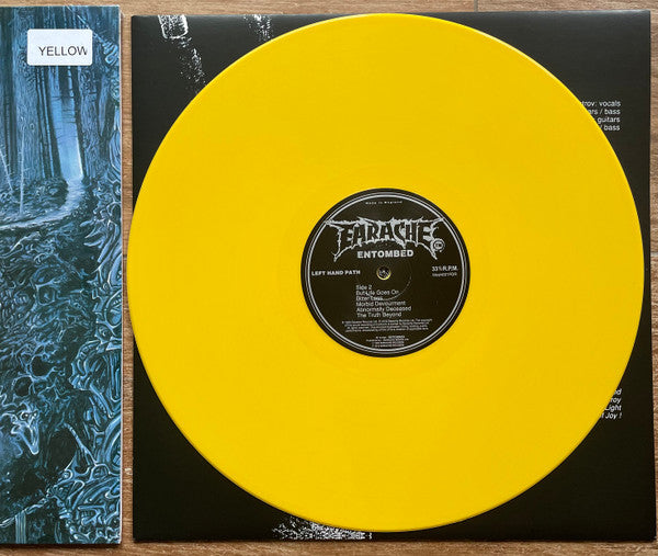 Entombed : Left Hand Path (LP, Album, Ltd, RE, RM, Yel)