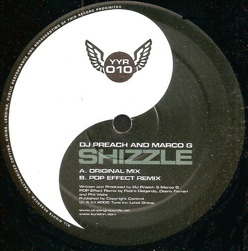 DJ Preach & Marco G : Shizzle (12")
