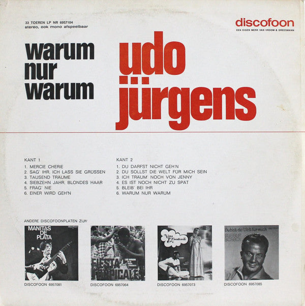 Udo Jürgens : Warum Nur, Warum... (LP, Comp)