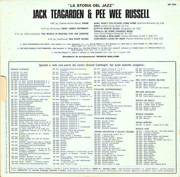 Jack Teagarden, Pee Wee Russell : Jack Teagarden, Pee Wee Russell (LP, Comp, RE)