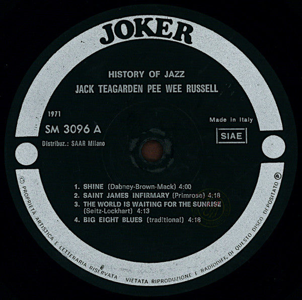 Jack Teagarden, Pee Wee Russell : Jack Teagarden, Pee Wee Russell (LP, Comp, RE)