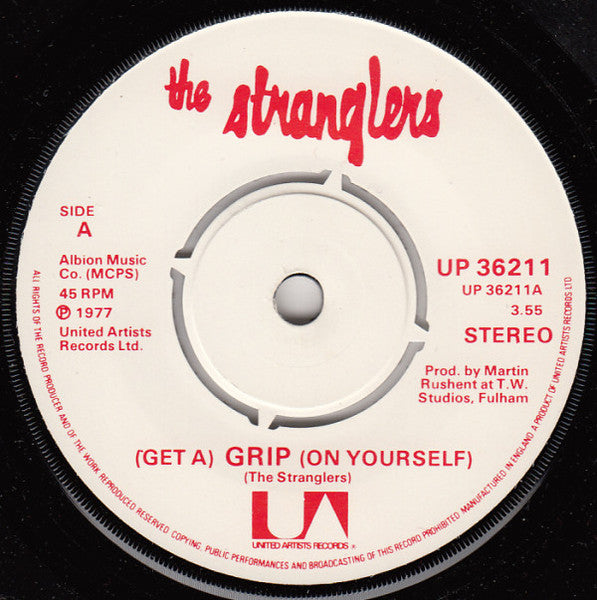 The Stranglers : Grip / London Lady (7", Single, Pus)